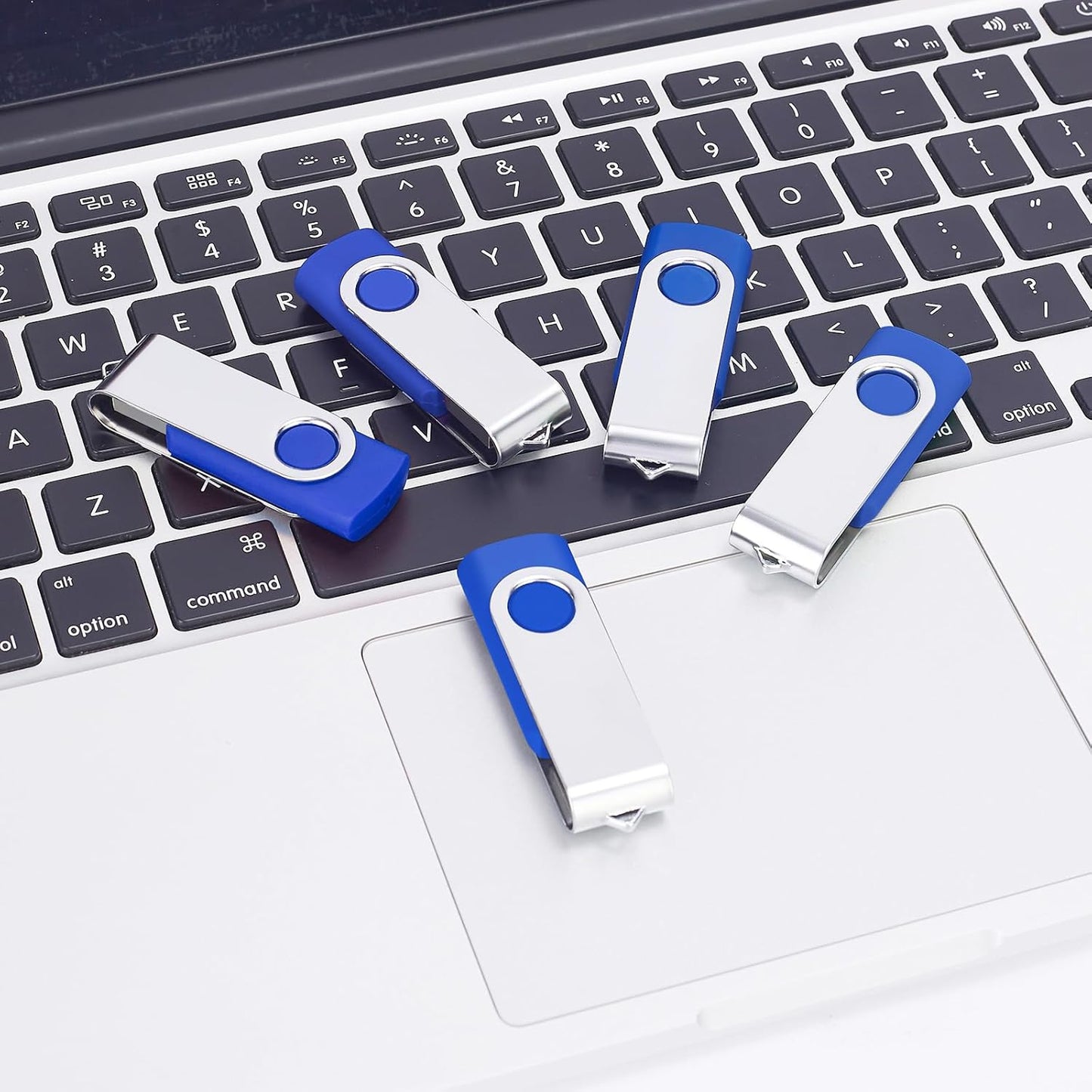 128MB Bulk Flash Drives 100 Pack EASTBULL USB 2.0 Flash Drives Pack Thumb Drives Bulk USB Drive Bulk for Storage (Blue 100Units)