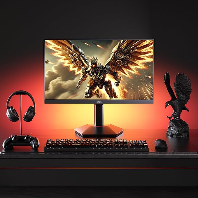 GTek 27 inch 320Hz 300Hz Gaming Monitor, Frameless 2K QHD 2560X1440P Fast IPS Computer Monitor, 1ms MPRT, FreeSync, 95% DCI-P3, HDR 400,DisplayPort/HDMI, Height Adjustable- Q2732P