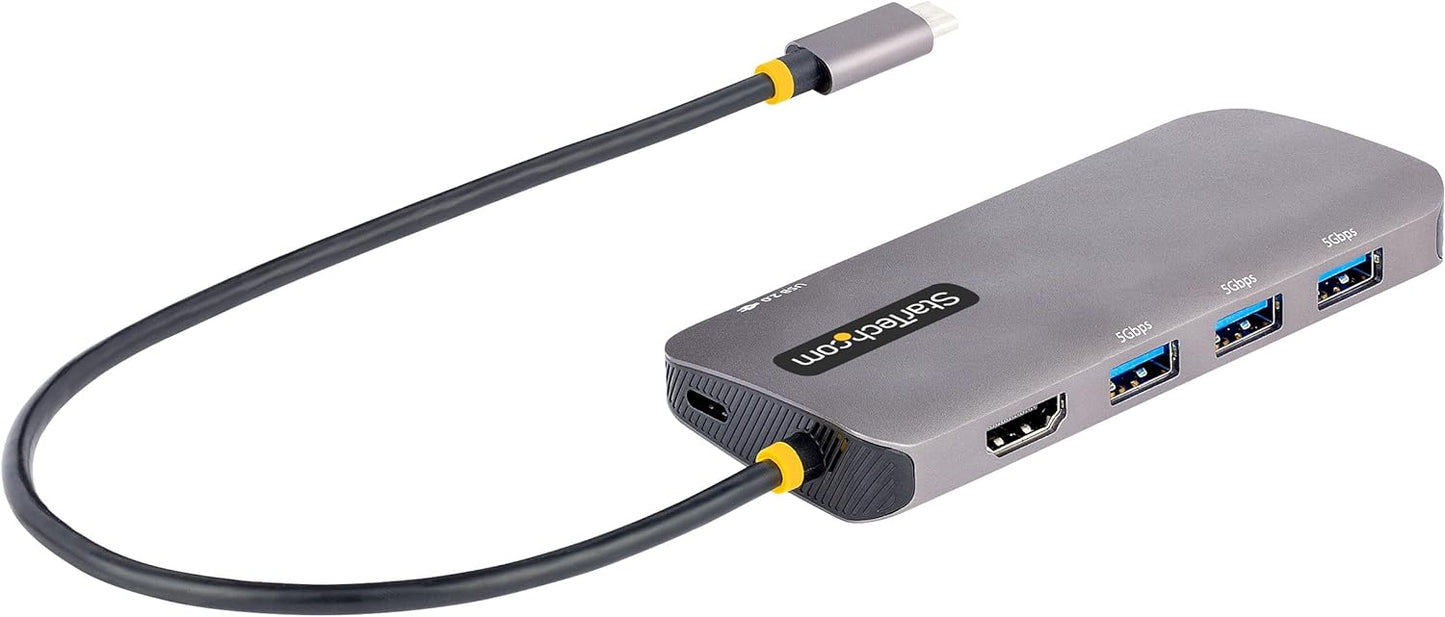 StarTech.com USB-C Docking Station for MacBook Pro M1 M2 M3 M4 and Windows, 4K 60Hz HDMI Video, HDR10, USB 5Gbps Hub, 100W Laptop Charging, GbE