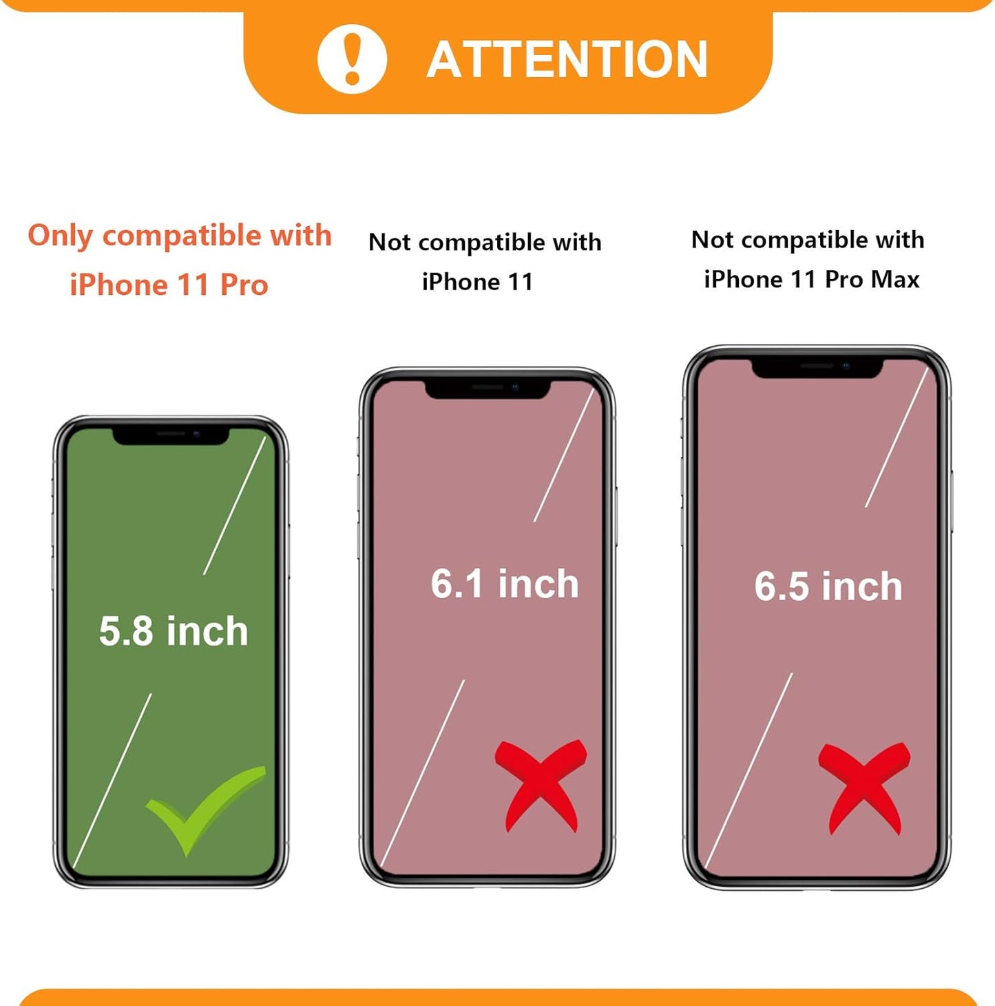Bocasal Crossbody Wallet Case for iPhone 11 Pro with Card Holder,Zipper Card Slot Protector Shockproof Purse Cover with Removable Cross Body Strap 5.8 Inch(Red)