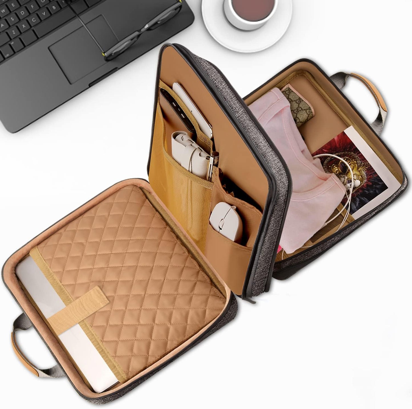 ZINZ Slim Expandable Laptop Case 13 Inch Sleeve Upgraded Protective Durable Recycled Briefcase for 13" MacBook Air/Pro M1/M2, iPad Pro 12,9, Surface Pro 3/4/5/6/2017 12.3",XPS 13,D01G01