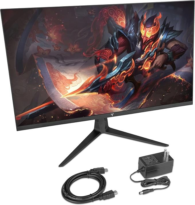 25 inch Gaming Monitor 1080P FHD 240Hz 1ms, YEYIAN 24.5" Flat Framless PC Monitors, 92% sRGB VA Screen Computer Monitor, HDR 10, HDMI x2, DP, Freesync Premium, Adaptive G-Sync, VESA Mount, Tilt Adjust
