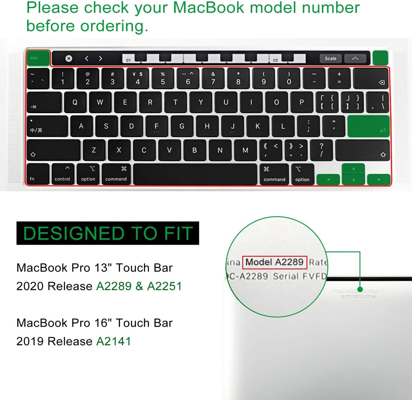 Allinside Keyboard Cover Skin for 2020 MacBook Pro 13 inch A2338 M1 A2251 A2289 and 2019 MacBook Pro 16 inch A2141 with Touch Bar & Touch ID, Ombre Pink