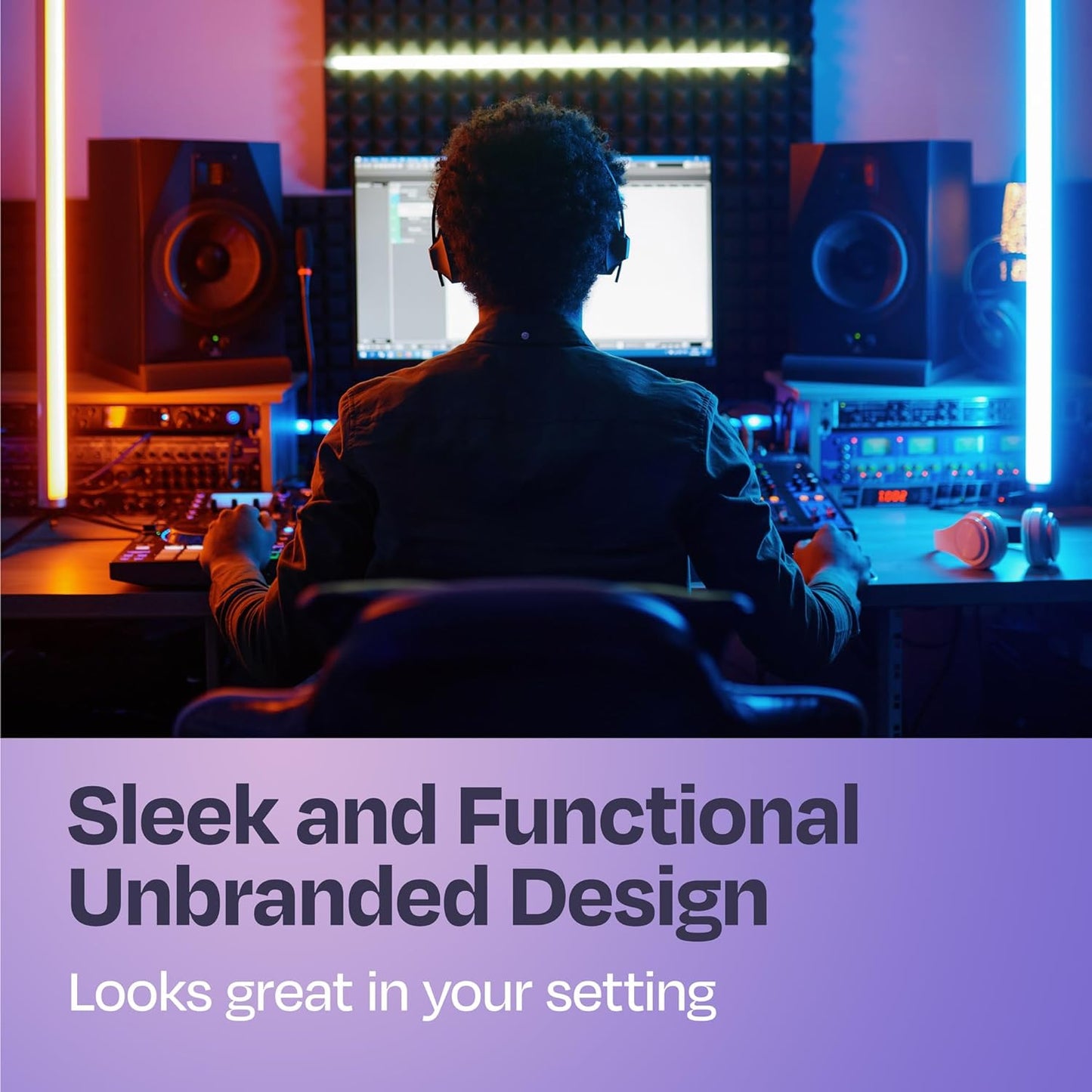Pair of Studio Monitor Isolation Pads Premium Acoustic Foam to Elevate Audio Ideal Speaker Foam for 6.5-8 Inch Speakers Enhanced with Vibredux HD Foam for Superior Isolation