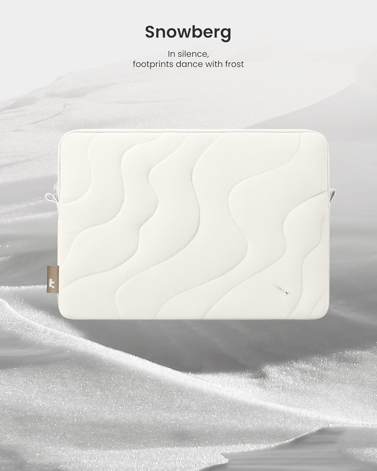 tomtoc 360 Protective Puffy Laptop Sleeve for 14-inch MacBook Pro M4/M3/M2/M1 Pro/Max A3112 A3401 A3185 A2992 A2918 A2779 2024, 13.5/13.8-inch Surface Laptop 7(Copilot+ PC)/6/5/4/3, Quilted Design