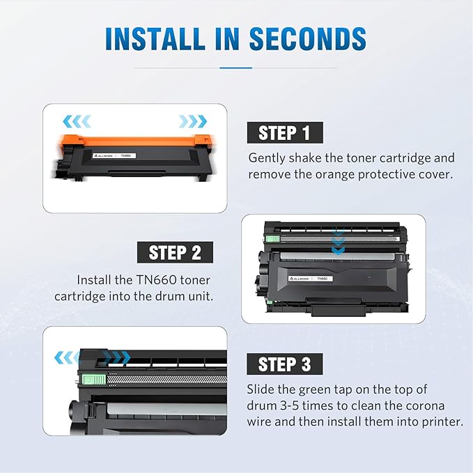 TN660 TN630 Toner Cartridge Compatible Replacement for Brother TN660 TN-660 TN630 TN-630 Toner Cartridge Black High Yield for Brother Printer hl-l2300d hl-l2380dw mfc-l2700dw dcp-l2540dw Toner 4-Pack