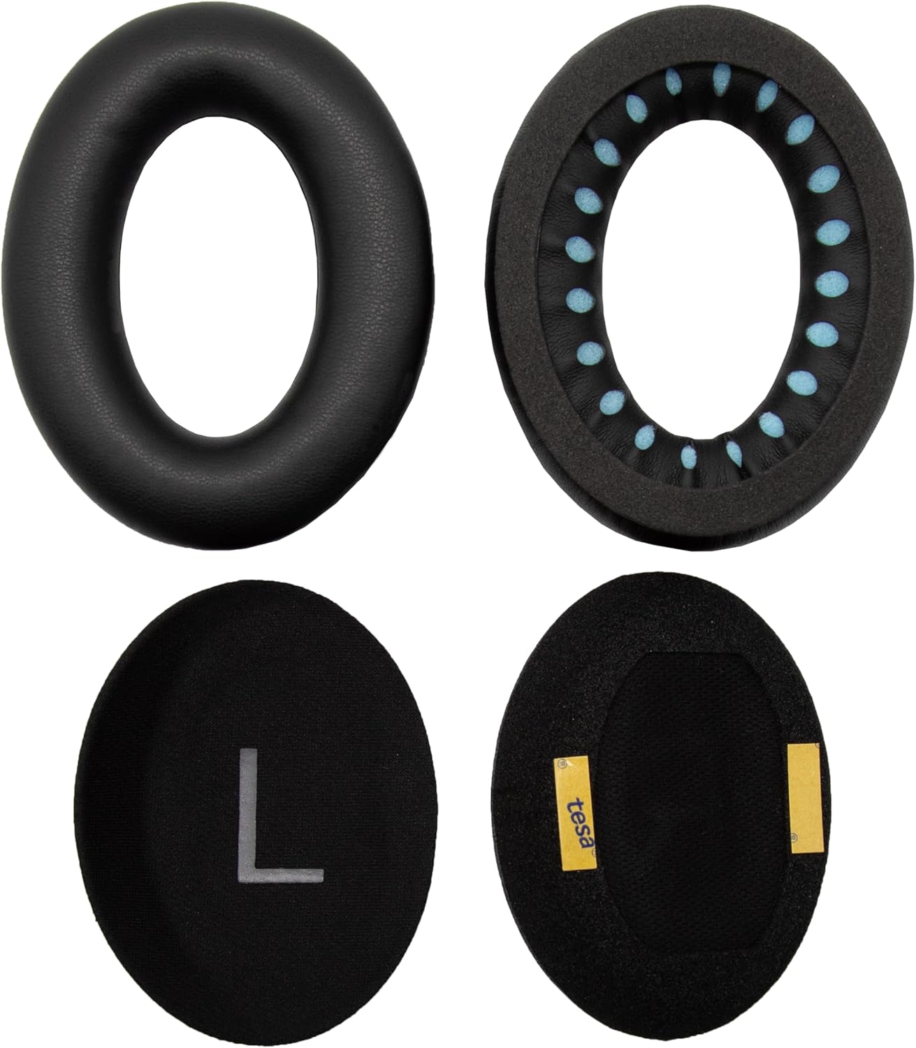 Replacement Ear Pads - Compatible with Bose QuietComfort 45 / SE Headphones, Soft Protein Leather,Premium Noise Cancelling Earpads, Durable & Comfortable Ear Cushions (QC 45-Black)