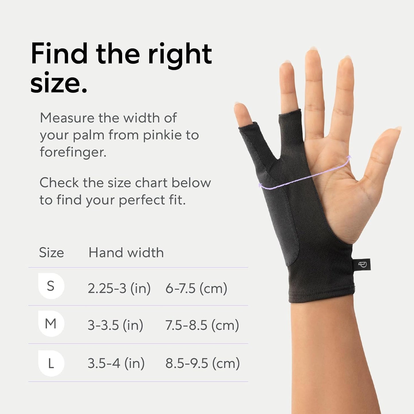 Paperlike Drawing Glove for iPad - Artist Glove for Drawing on Tablets (Right and Left Hand; 3 Sizes: S, M, L)