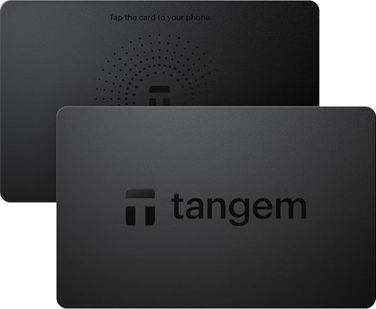 TANGEM Wallet Pack of 2 - Secure Crypto Wallet - Trusted Cold Storage for Bitcoin, Ethereum, NFT's & More Coins - 100% Offline Hardware Wallet