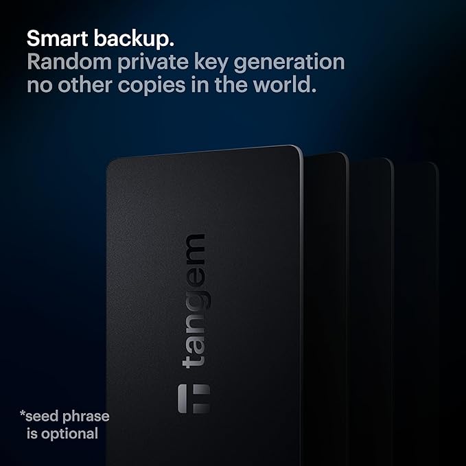 TANGEM Wallet Pack of 2 - Secure Crypto Wallet - Trusted Cold Storage for Bitcoin, Ethereum, NFT's & More Coins - 100% Offline Hardware Wallet