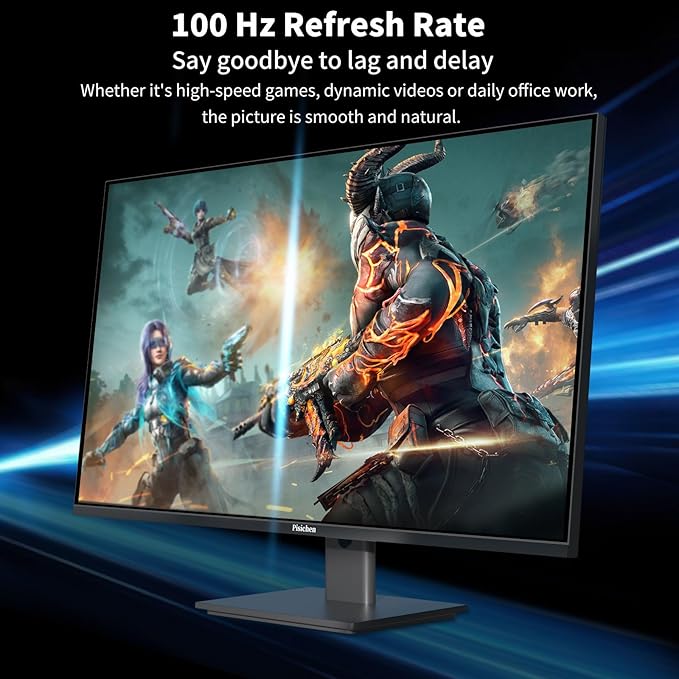 Touchscreen Monitor 27 Inch 2K 100Hz Gaming Monitor, QHD 2560x1440 IPS PC Monitor, 10-Point Multi Touch Screen Computer Monitor, USBC HDMI VGA Ports, Built-in Speakers