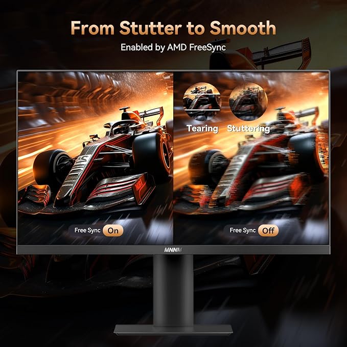 27 Inch Computer Monitor - Fast IPS 2K QHD 2560 x 1440p Desktop Monitor 100Hz 16:9 Display HDMI 2.0 & DP1.4 FreeSync 100% sRGB TÜV Eye Care PC Gaming Screen Support Vesa Height/Tilt/Swivel/Pivot