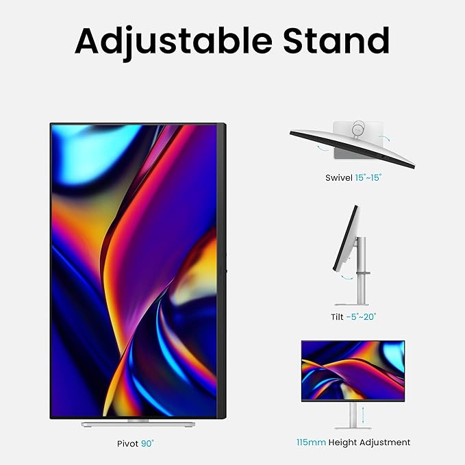 BenQ MA320U 32” 4K 3840x2160 Monitor for MacBook® Pro/Air, Dual USB-C, 90W Power Delivery, Mac Color Match, USB Hub, Brightness & Volume Control on Mac, Height & Tilt Adjustable Stand, P3 Color Gamut