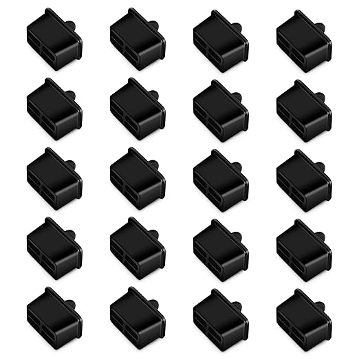 SFP SFP+ XFP Dust Covers Caps Suitable for Open Slot on Network Switch Silicone Type A 20pcs/Pack