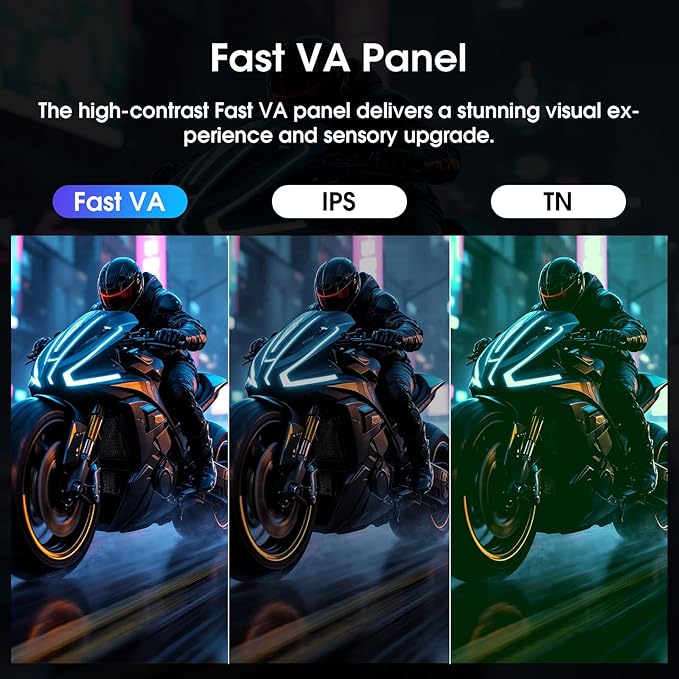 Amzfast 24 Inch Gaming Monitor 180Hz 200Hz FHD 1080p Computer Monitor, 1ms Adaptive Sync, 3000:1, 129% sRGB HDR Display, Eye Care VESA 75x75 Metal Stand HDMI 2.0 | DP 1.4, AMZG24X1