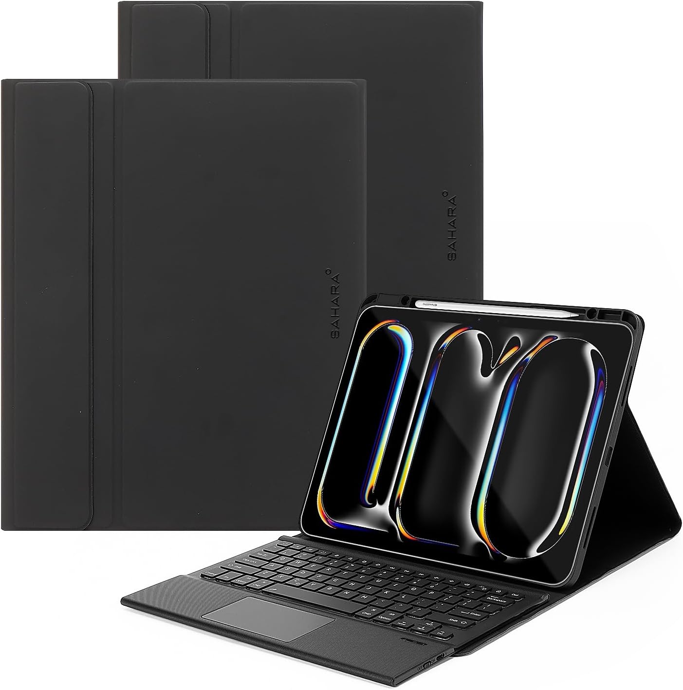 Sahara - Navigate Series Keyboard Case with Track Pad for iPad Pro (M4) 13" 2024, Black, (TB00388)