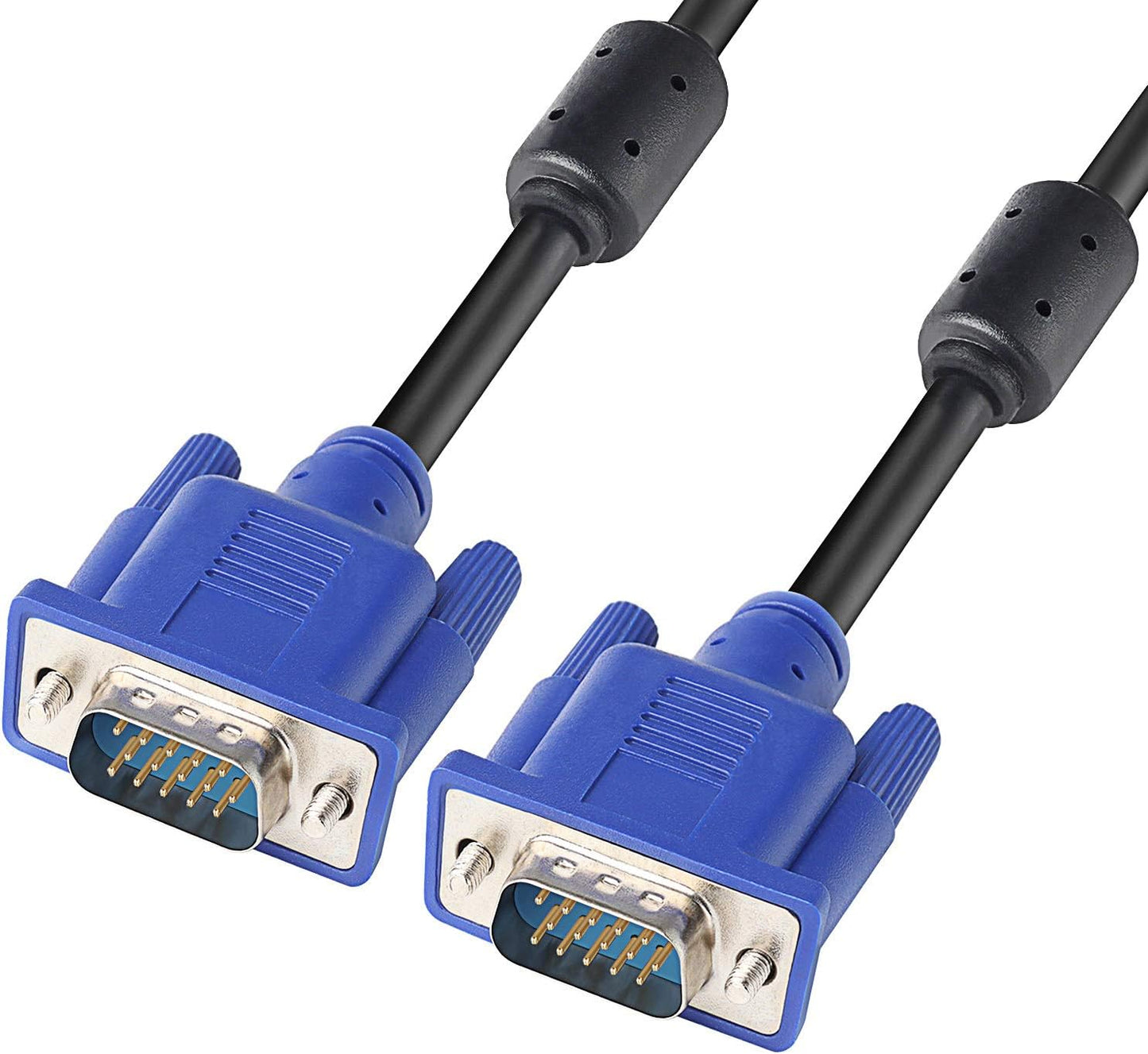 PASOW VGA to VGA Monitor Cable HD15 Male to Male for TV Computer Projector (1.5 Feet)