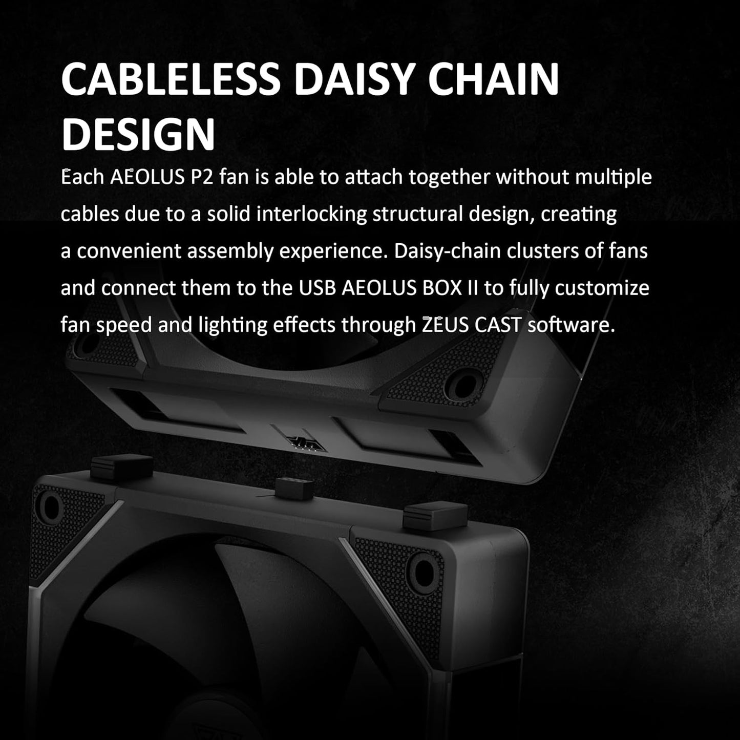 GAMDIAS 120mm ARGB PWM Case Fan, 2 Blades in 1 Fan Pack (Standard & Reverse Blades), Sync with RGB Motherboards, Easy Installation & Cable Management w/Cabless Daisy Chain Design