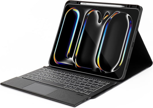 Sahara - Navigate Series Keyboard Case with Track Pad for iPad Pro (M4) 13" 2024, Black, (TB00388)