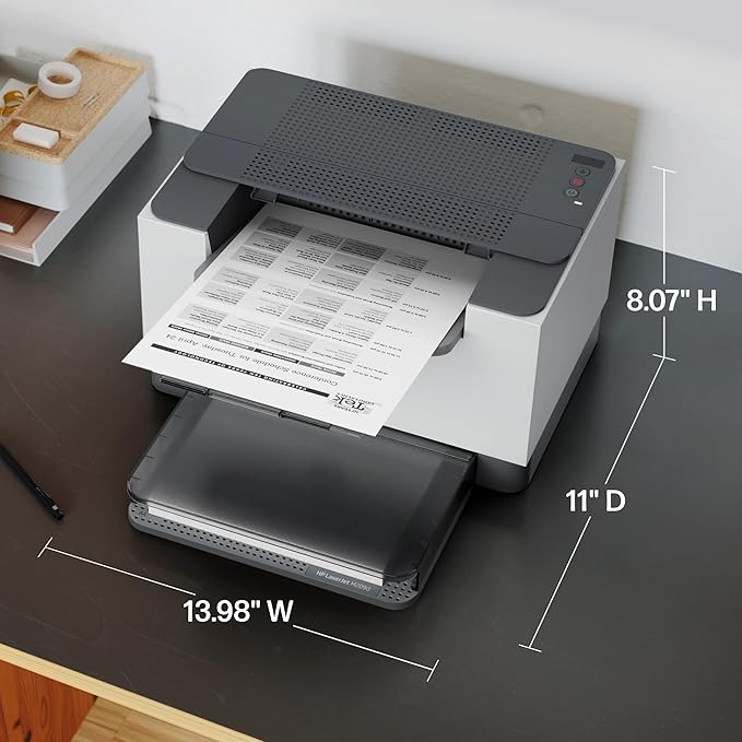 HP LaserJet M209d Laser Printer, Black and White, Automatic Duplex, USB Connection Only (Cable Included), Best for Home Office (8J9L0F)