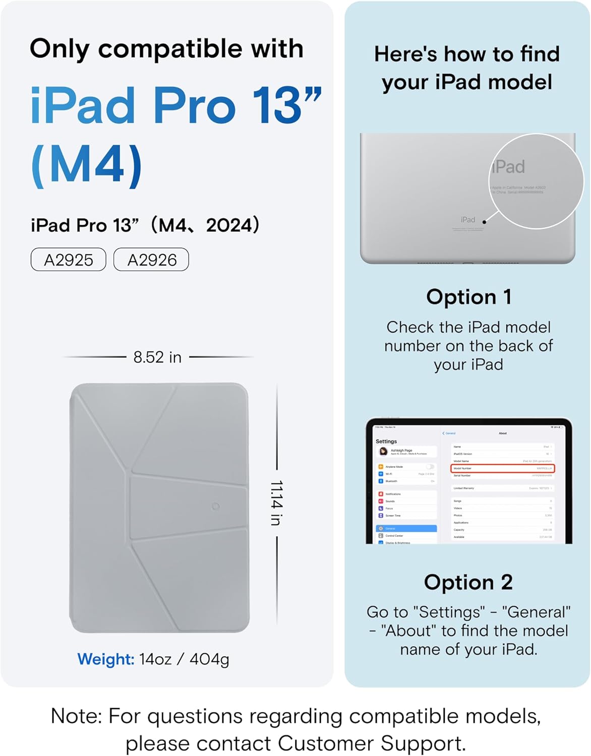 MOFT Dynamic Folio Case for iPad Pro 13 Inch (M4) 2024, Silm Magnetic Stand Case with 20+ Viewing Angles, Auto Wake/Sleep, Ultra Thin, Cement x Sapphire