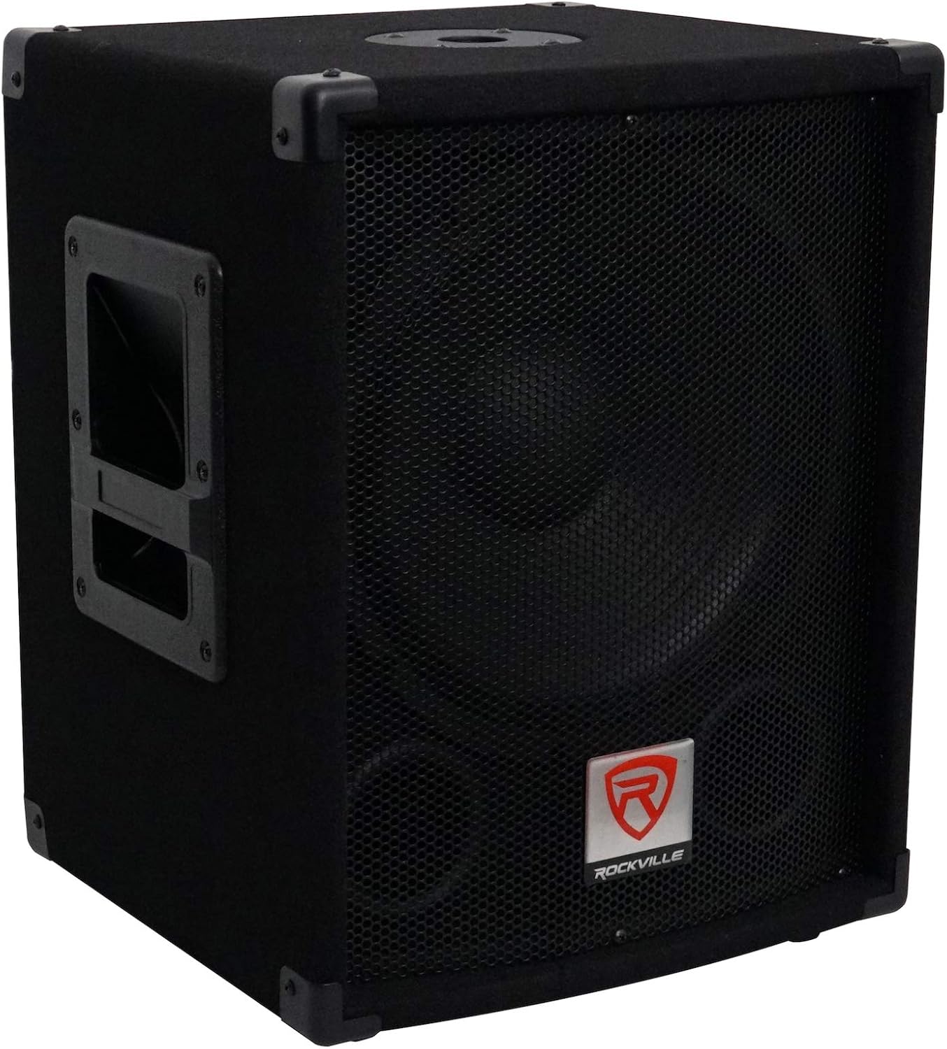 Rockville SBG1124 12" 600W Passive 4-Ohm Pro DJ Subwoofer, MDF Cabinet, Pole Mount, Deep Bass, for DJs and Small Venues