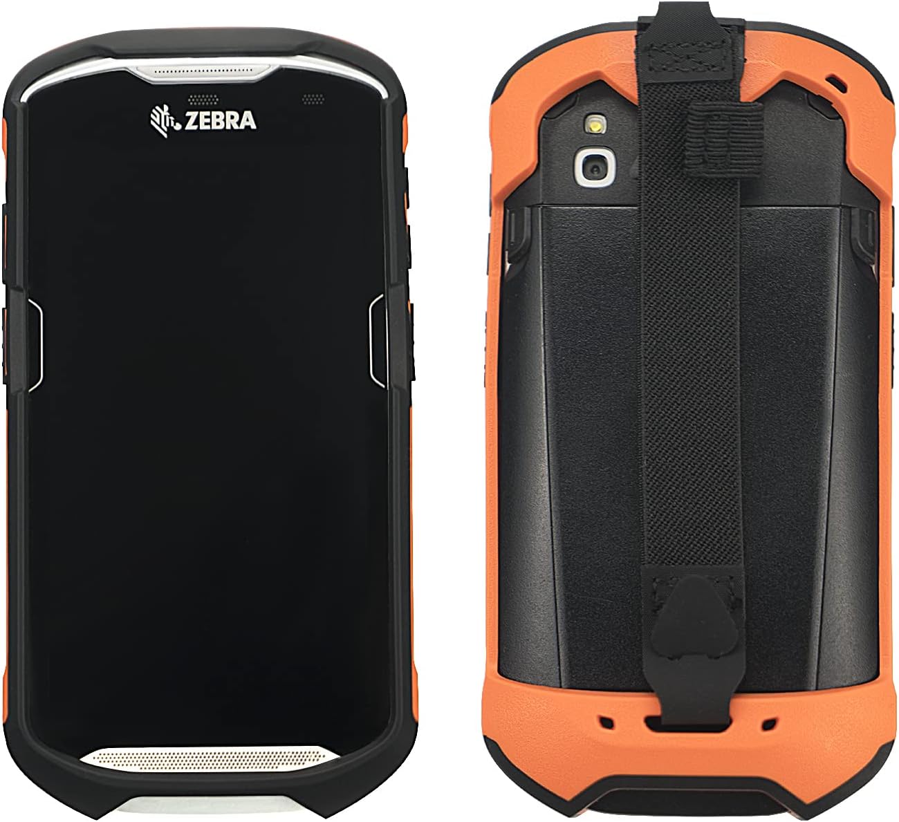 Protective Cover Bumper Case Rugged Boot with Hand Strap for Zebra TC51 TC510K TC52 TC56 TC57 Orange