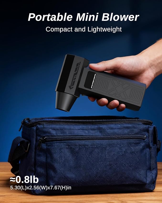 Compressed Air Duster-280000RPM Electric Air Duster,4-Gear Adjustable Super Power Air Blower,Rechargeable Mini Blower with Fast Charging for PC,Keyboard,House,Outdoor & Car