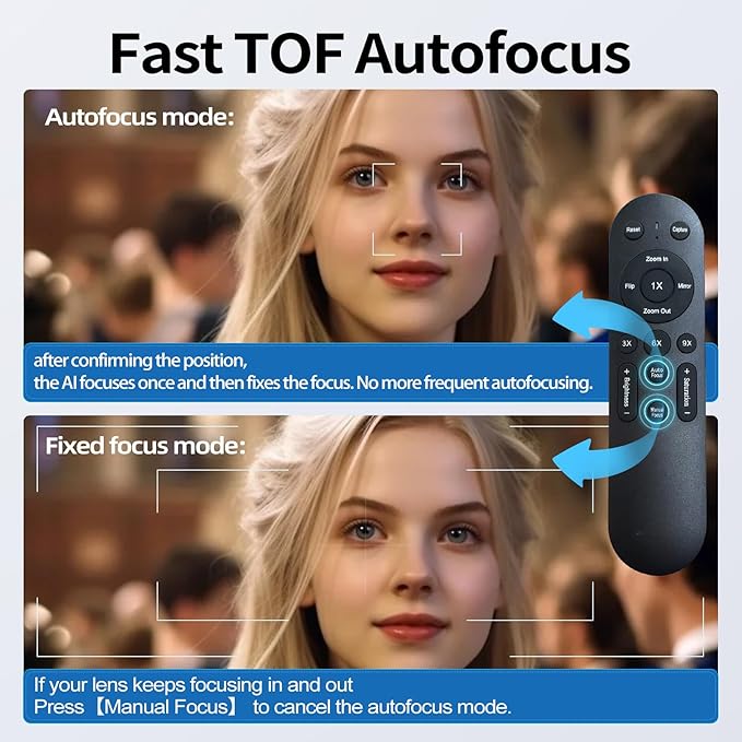 4K Webcam with Light, Web Cam with Speaker, Dual Noise Reduction Plug and Play, Web Camera for Desktop Computer, Auto-Focus, Privacy Protection, Webcam for PC Zoom Skype