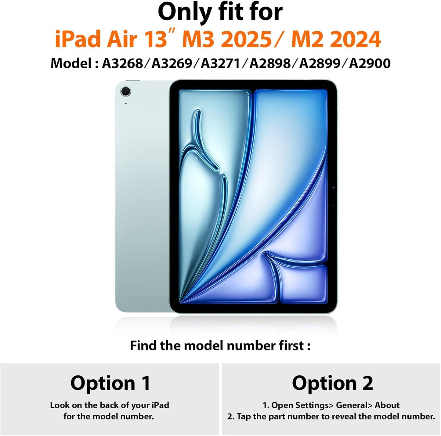 SEYMAC for iPad Air 13 Inch Case M3 2025/ M2 2024, Heavy Duty Shockproof Protective Case with Screen Protector, 360° Rotating Stand, Hand/Shoulder Strap and Pen Holder for iPad Air 13, Light Blue