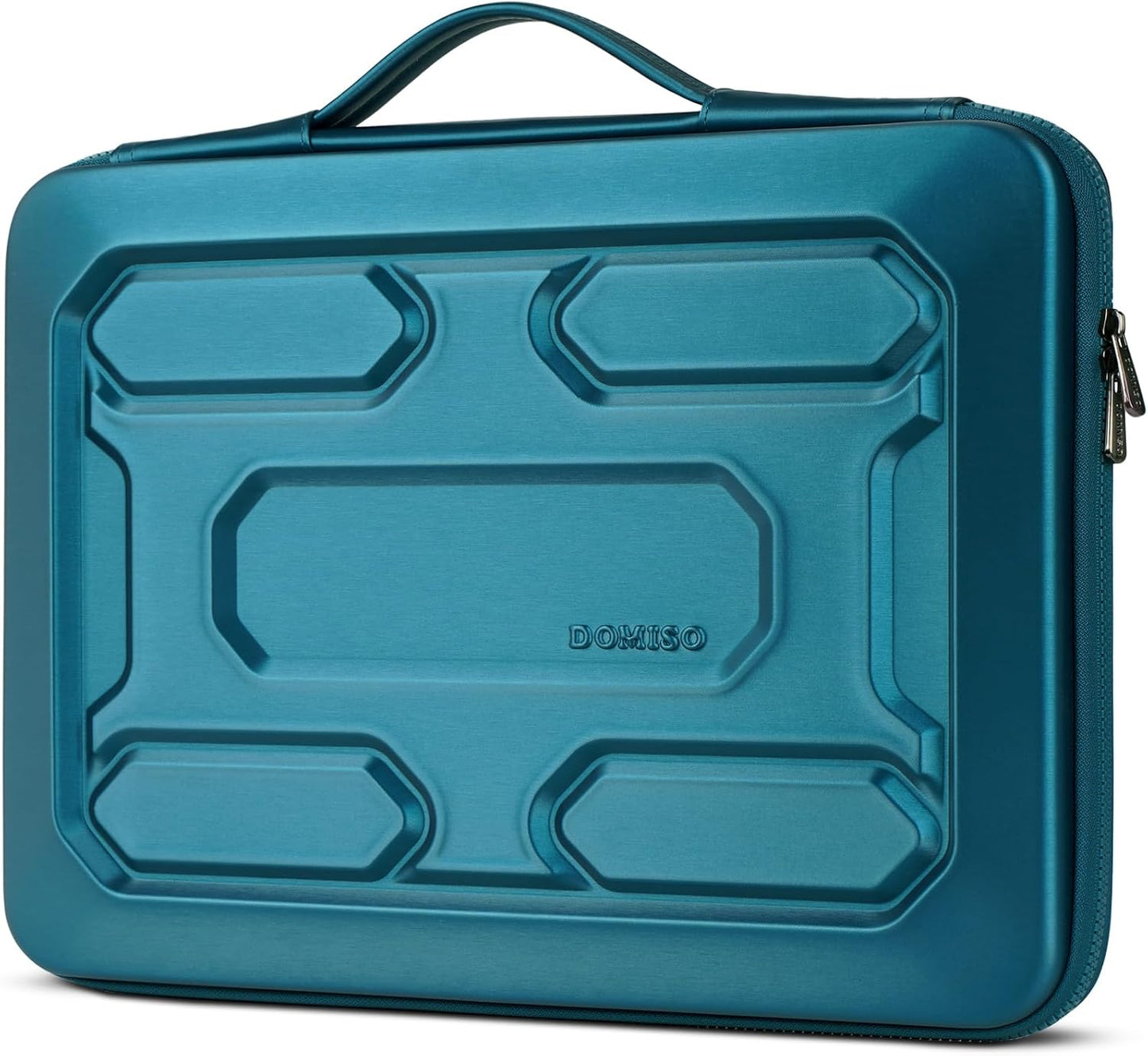 DOMISO 15.6 inch Laptop Sleeve with Handle Shockproof Waterproof EVA Protective Case for 15.6" Yoga 720 IdeaPad 310 320 ThinkPad T570/Legion 5 Gen 6/HP Envy 15/15.6" Notebooks, Teal