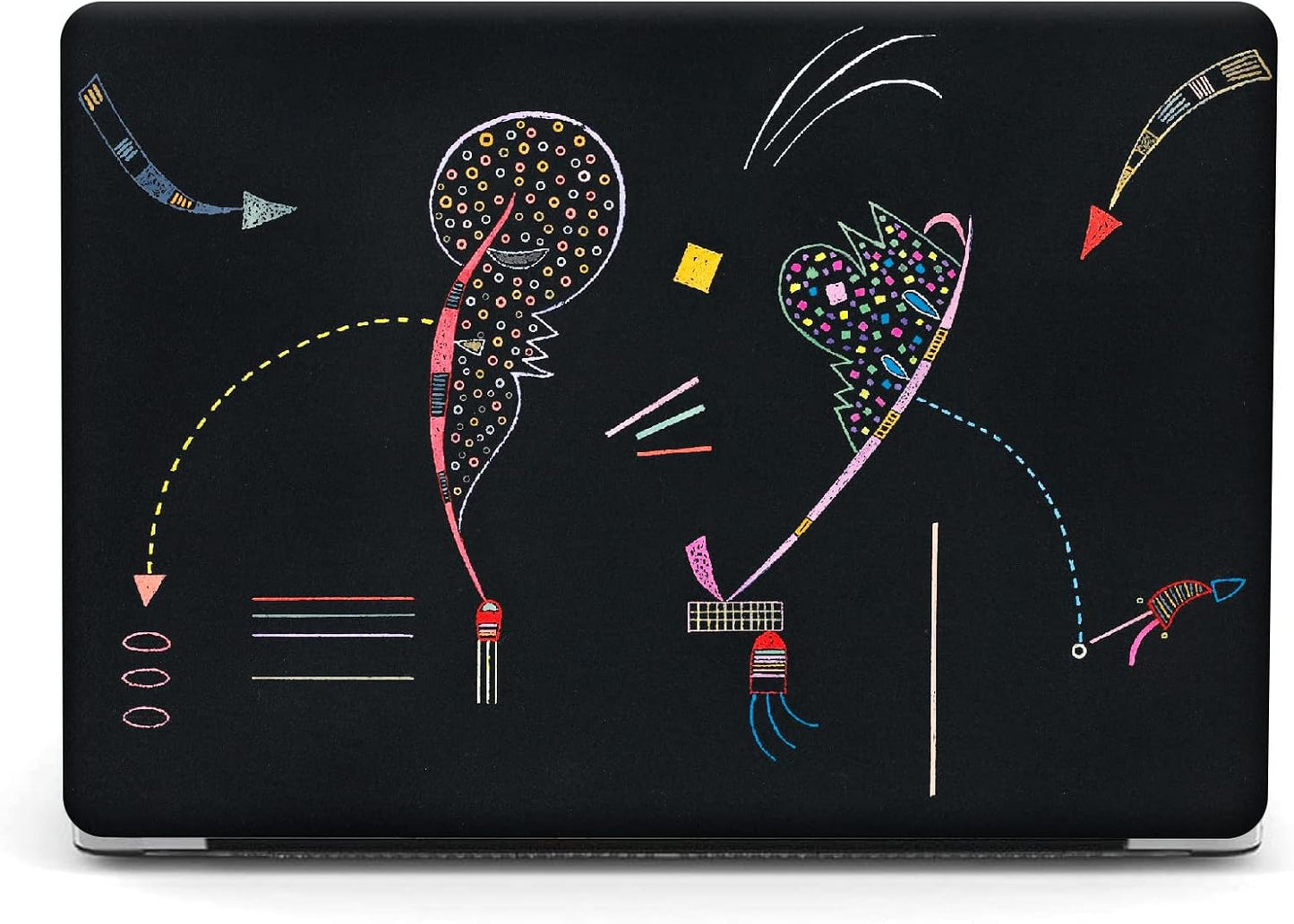 Compatible with MacBook Pro 13 inch Art Case Skin, 2022, 2021, 2020-2016 Release A2289/A2251/A2338 M1 Slim Frosted Hard Shell with Keyboard Cover & Screen Protector (Two Sides by Wassily Kandinsky)