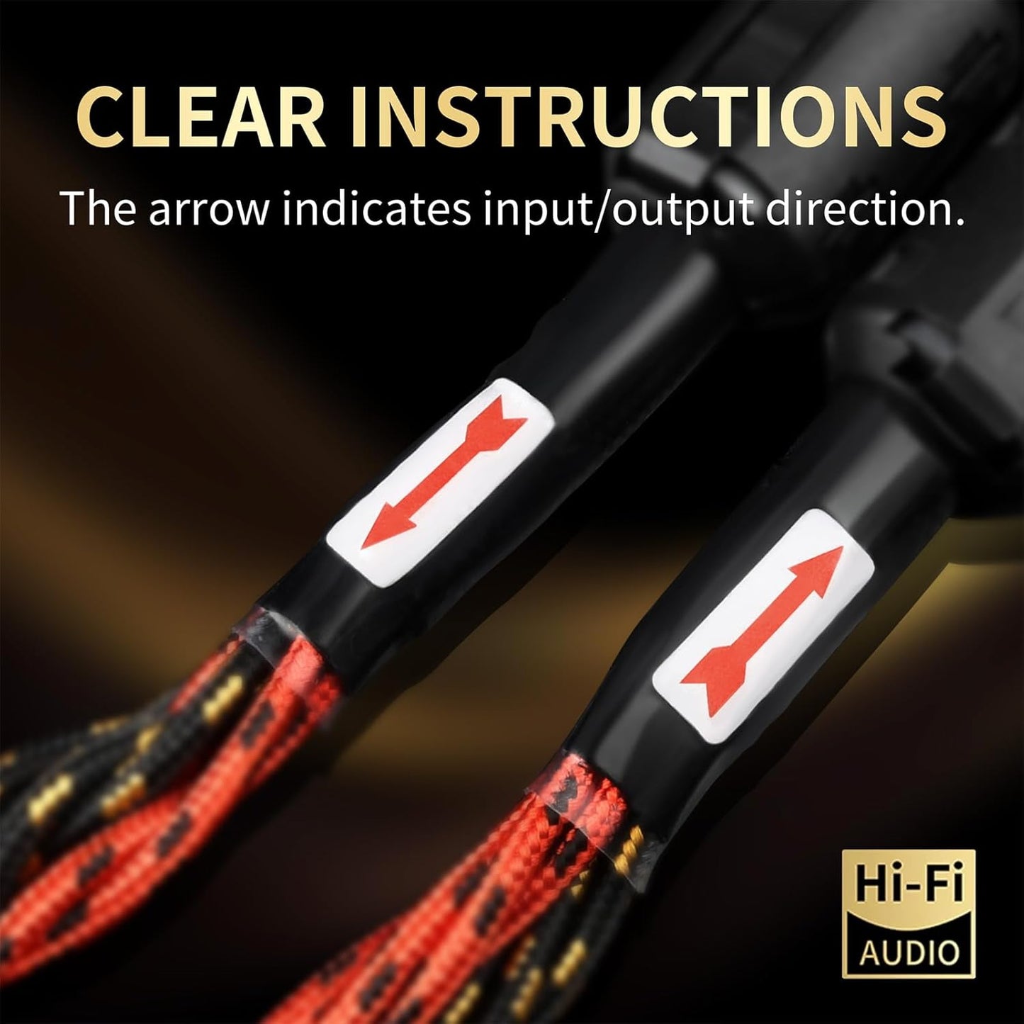 9 AWG Audiophile HiFi Speaker Audio Cable–4N OFC Core,24K Gold-Plated Banana Plugs with Nylon Braid,Compatible with Amplifier,Speakers,AV Receiver & Home Theater(8.20ft/2.5m) 2-Pack