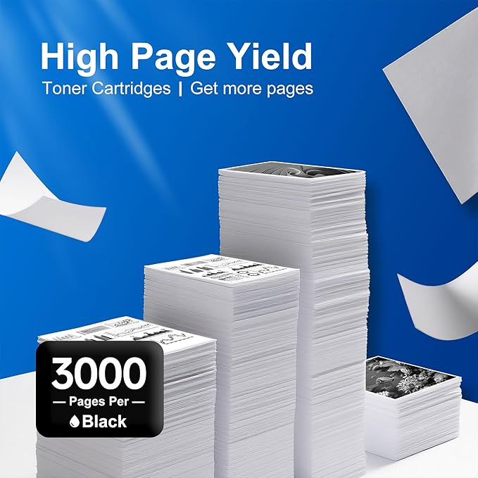 TN830XL TN830 Toner Replacement for Brother TN830XL TN 830XL Toner Work for HL-L2460DW DCP-L2640DW HL-L2405W HL-L2400D HL-L2480DW MFC-L2820DW Printer High Yield (4 Black)