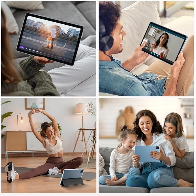 Android 15 Tablet 10.1 inch Tablet 2025 Latest Tablets with Keyboard Mouse 24GB+64GB 2TB Expand 6000mAh Octa-Core Processor Dual Camera WiFi 1280x800 IPS 18W Fast Charging