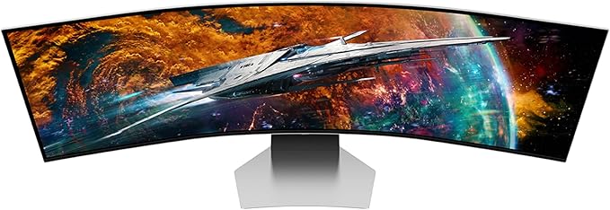 Samsung 49" Odyssey OLED G9 (G95SC) Series Curved Smart Gaming Monitor w QD-OLED, 240Hz, 0.03ms, AMD Freestyle Premium Pro, G-Sync Compatible, Dual QHD, Neo Quantum Processor Pro, LS49CG954SNXZA