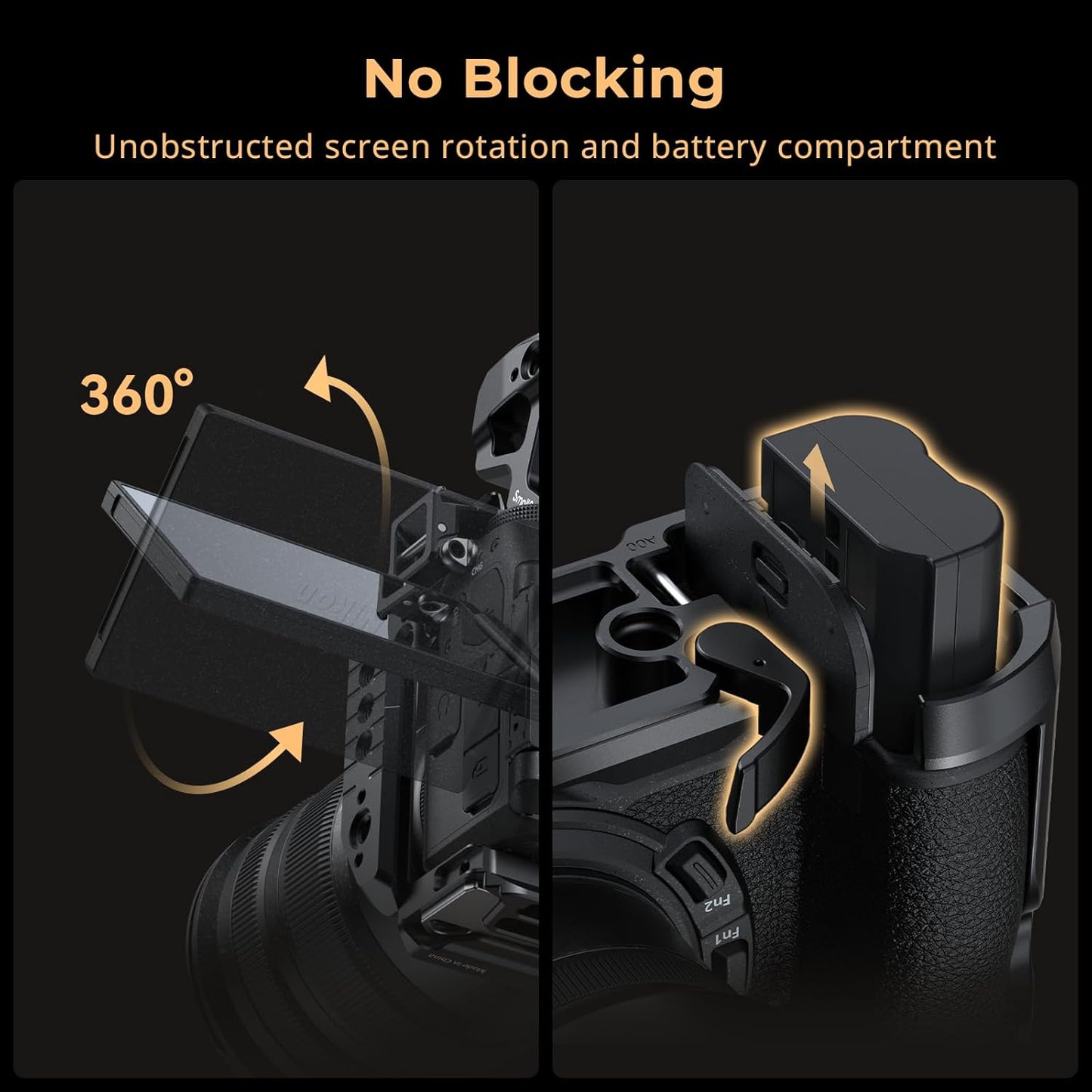 SmallRig Z6 III Camera Cage Kit for Nikon Z6 III, with Top Handle and Cable Clamp, Aluminum Alloy Camera Full Cage Kit with Anti-Twist Design, Built-in Quick Release Plate for Arca-Swiss - 4520
