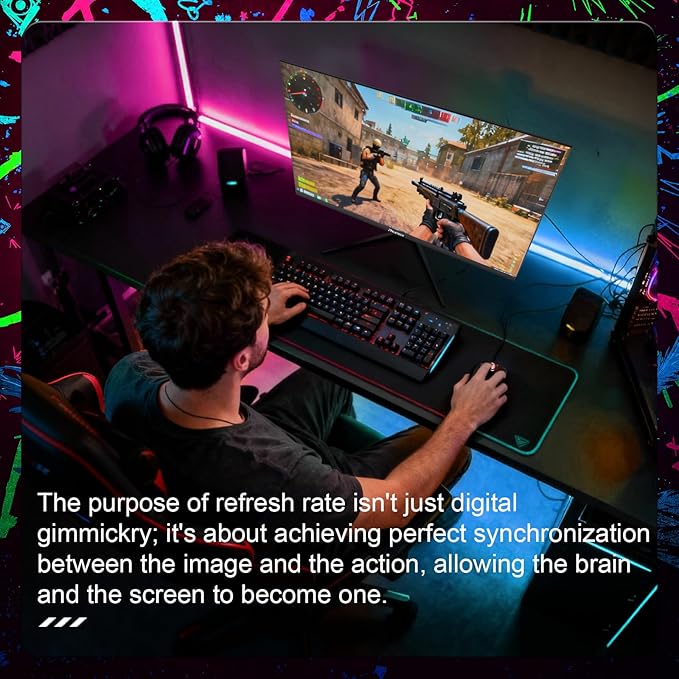 27-inch 300Hz Gaming Monitor, 2K QHD (2560x1440),1MS, Fast IPS Panel Computer Monitor, Support FreeSync,High Brightness 250 cd/㎡, 100% sRGB, HDMI,DP Ports (G27X Ultra)