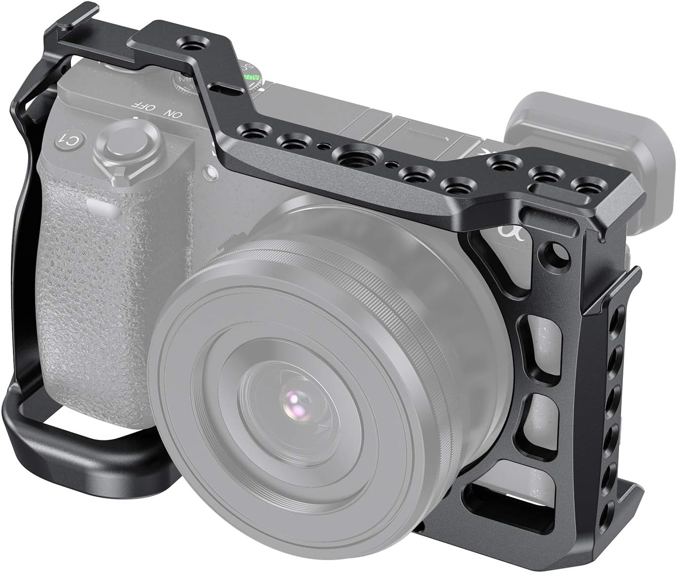 SMALLRIG Cage for Sony Alpha A6600/ILCE 6600 Mirrorless Camera with Cold Shoe Mounts - CCS2493