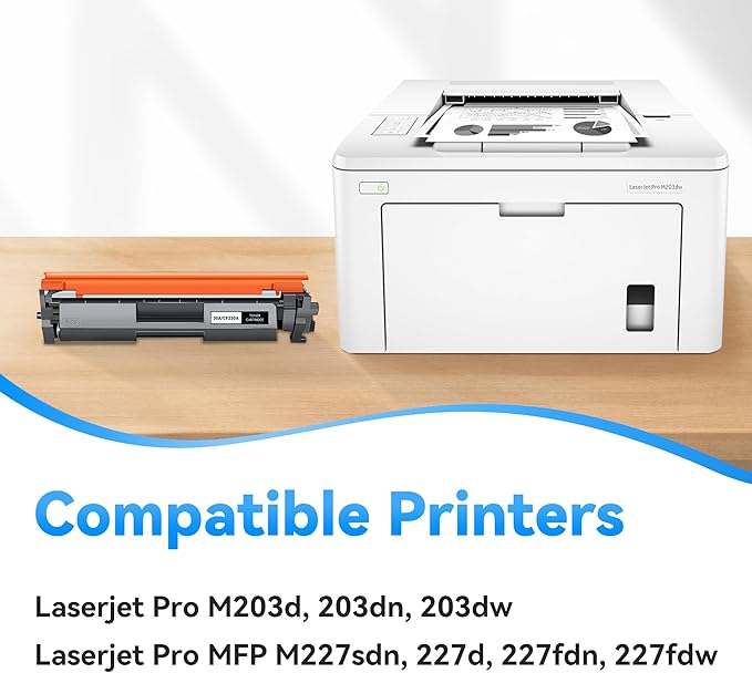 30A CF230A Toner Cartridges 2 Black Compatible for HP 30A CF230A 30X CF230X High Yield Toner Cartridges Compatible for Laserjet Pro MFP M227fdw M203dn M203dw M227fdn M227sdn M203d M227 M203 Printer