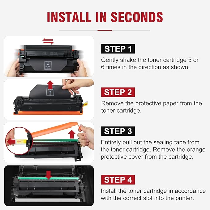 057H High Yield Black Toner Cartridge Compatible Replacement for Canon 057H 057 High Capacity Works for Canon ImageCLASS MF445dw MF448dw MF455dw LBP226dw LBP227dw LBP228dw MF449dw MF445 Printer 2-Pack