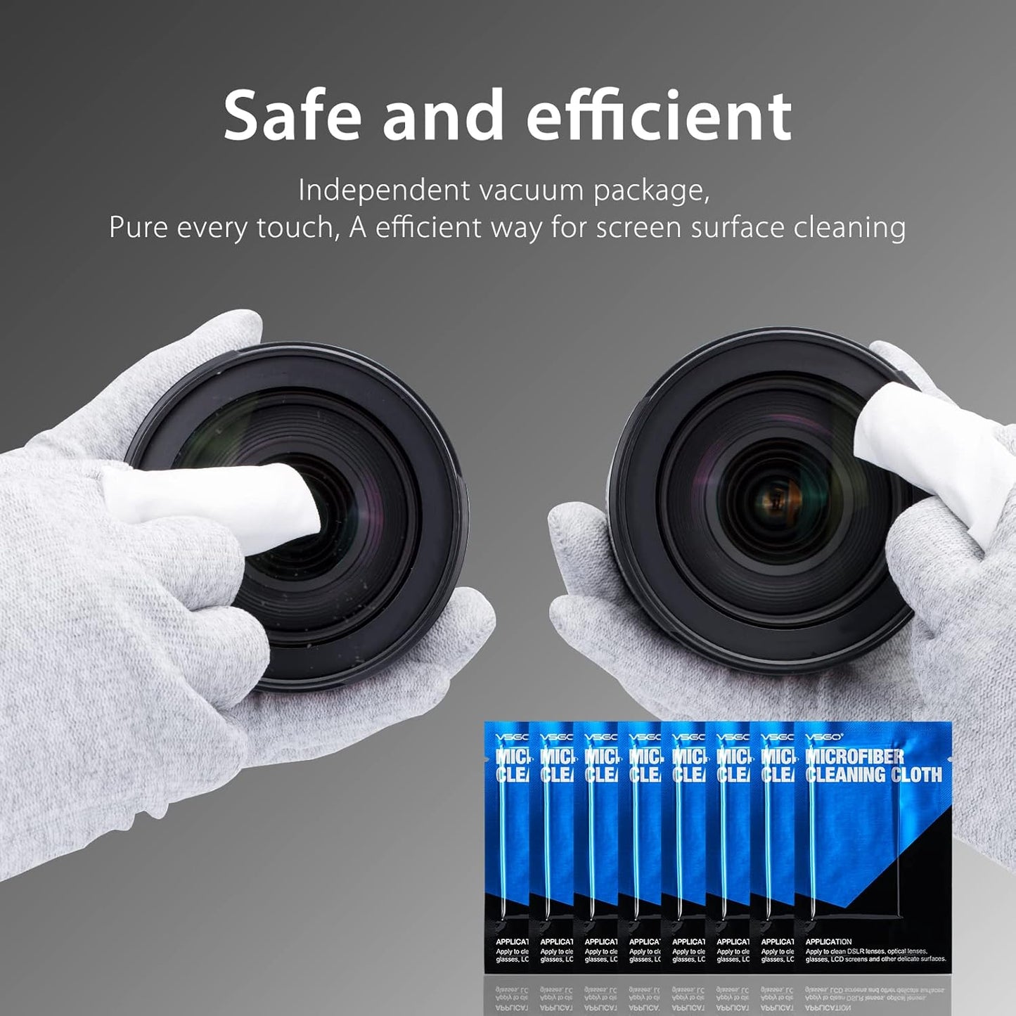 VSGO 11-in-1 Mirrorless Camera Cleaning Kit for Canon,Nikon,Sony,Samsung,Fuji DSLR Cameras, Air Blower Lens Cleaning Pen Microfiber Cloth and Portable Bottle Included (VS-A8E)