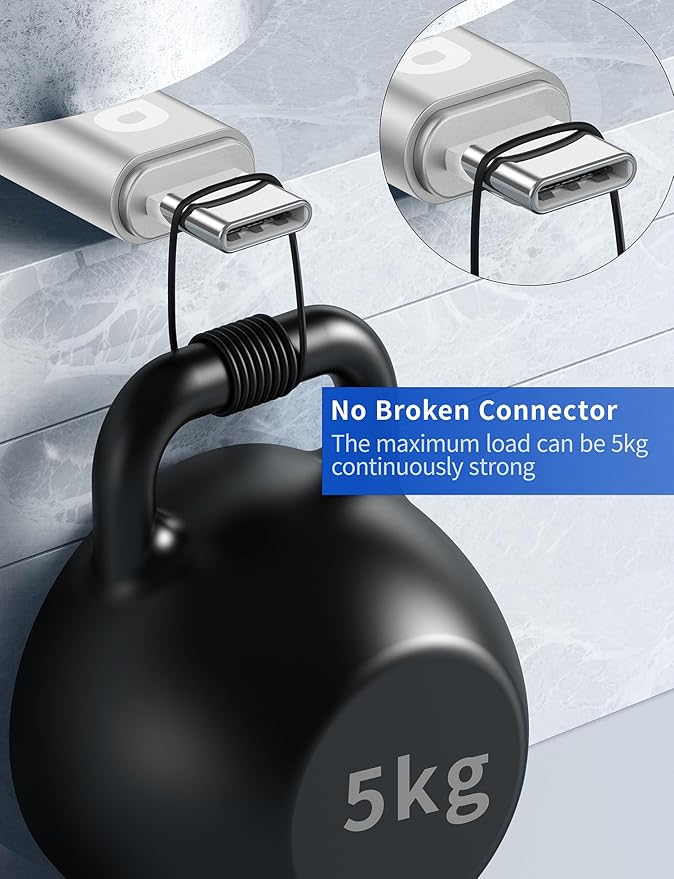 USB C Cable [2 Pack, 10FT], Long USB A to USB C Charger Cable, Type C Cable 3A Fast Charging Upgraded Extra Durable Braided USBC Cord for iPhone 17/16 15 Pro Max/Samsung Galaxy S23/LG and More-Silver