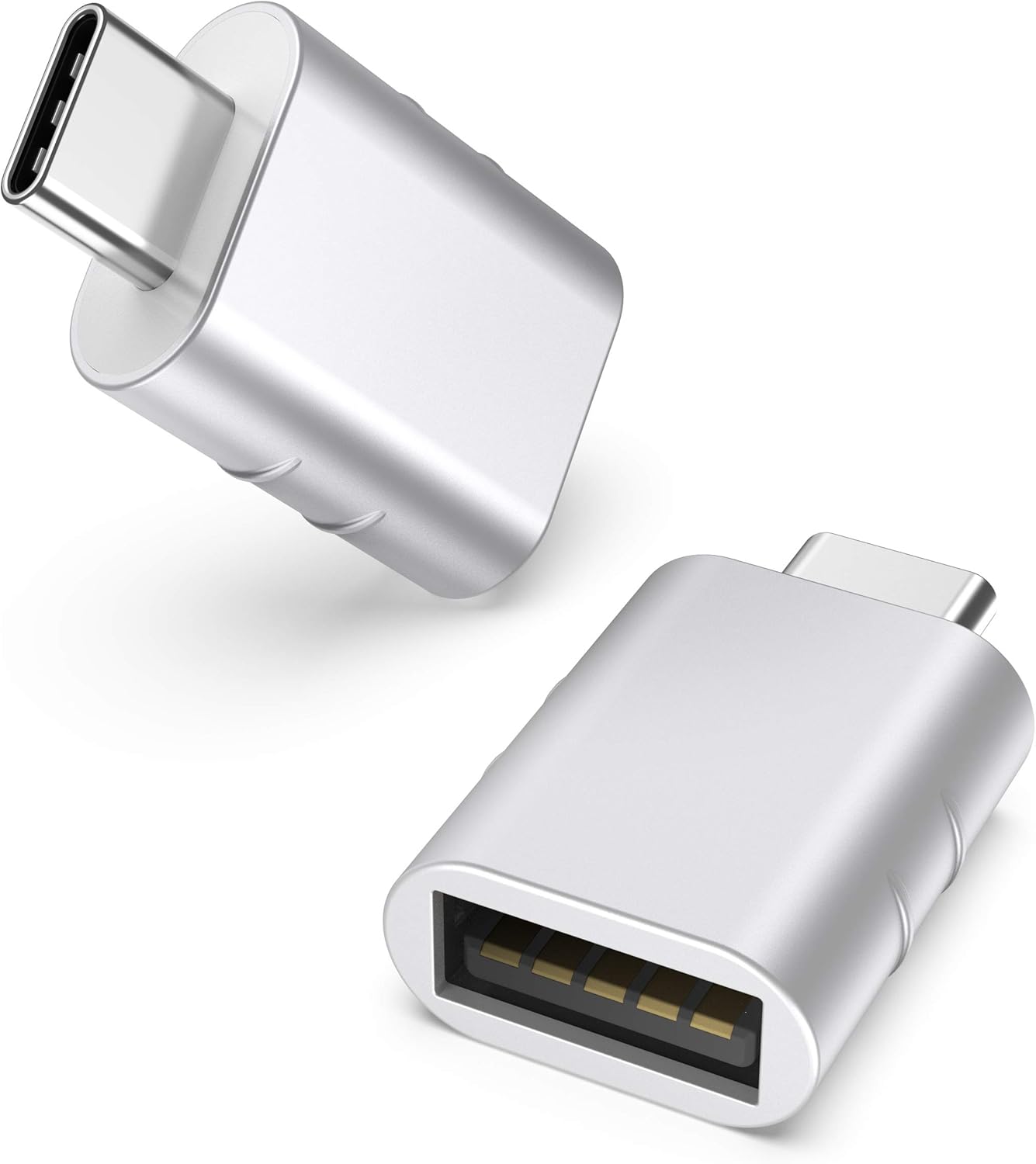 Syntech USB C to USB Adapter(2 Pack), USB-C Male to USB 3.0 Female Adapter Compatible with iPhone 16 Pro Max MacBook Pro Air 2023 iPad mini Pro Surface Pro and Other Type C or Thunderbolt 4/3 Devices
