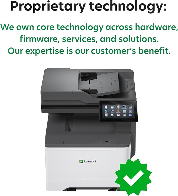 Lexmark CX635adwe MFP Color Laser Printer with Touch Screen, Laser Printer Technology, USB connectivity, and Color Output.(50M7080)