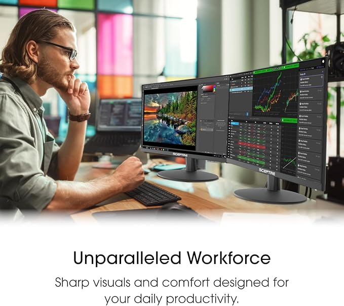 Sceptre New 22-inch Gaming Monitor up to 144Hz HDMI DisplayPort Build-in Speakers, Machine Black 2026 (E225W-FW144 Series)