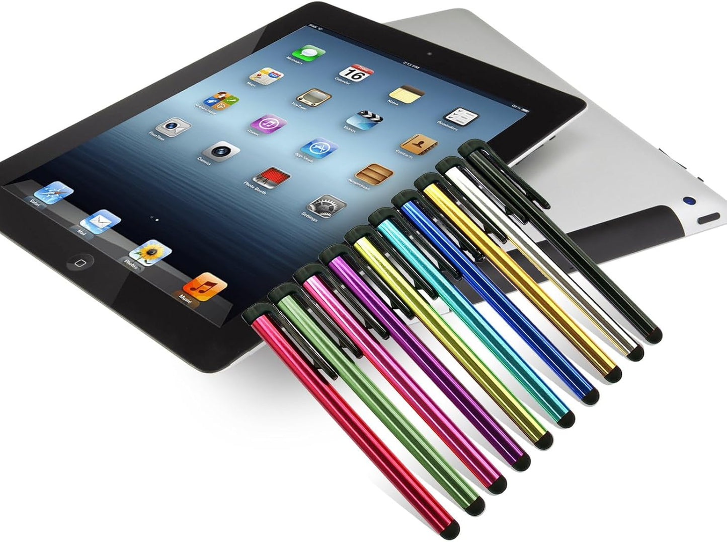 INNOLIFE Metal Stylus Touch Screen Pen Compatible with Apple iPhone 4 4S 5 5S 5C 6 6 Plus iPad Galaxy Tablet Smartphone PDA (100)