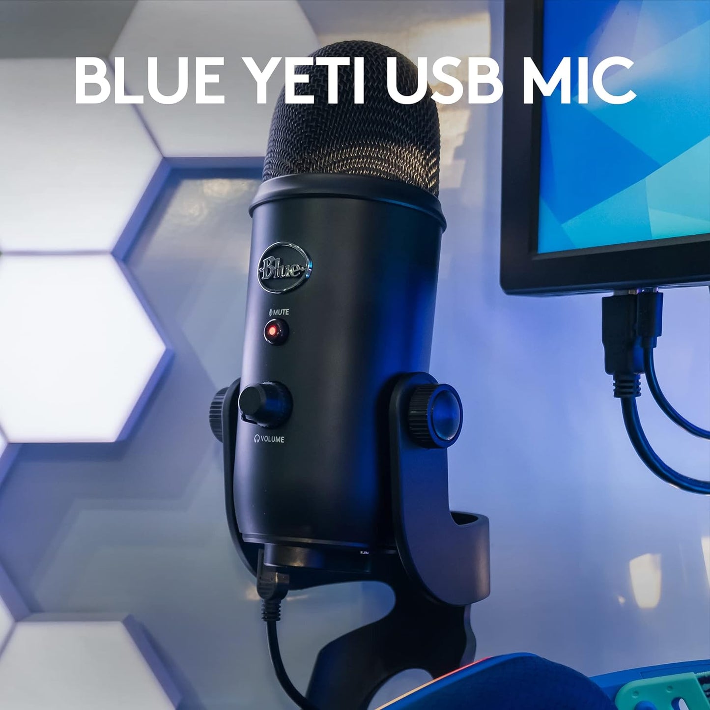 Blue Yeti Streaming Micophone Kit with Microphone for PC/Mac/PS4/PS5