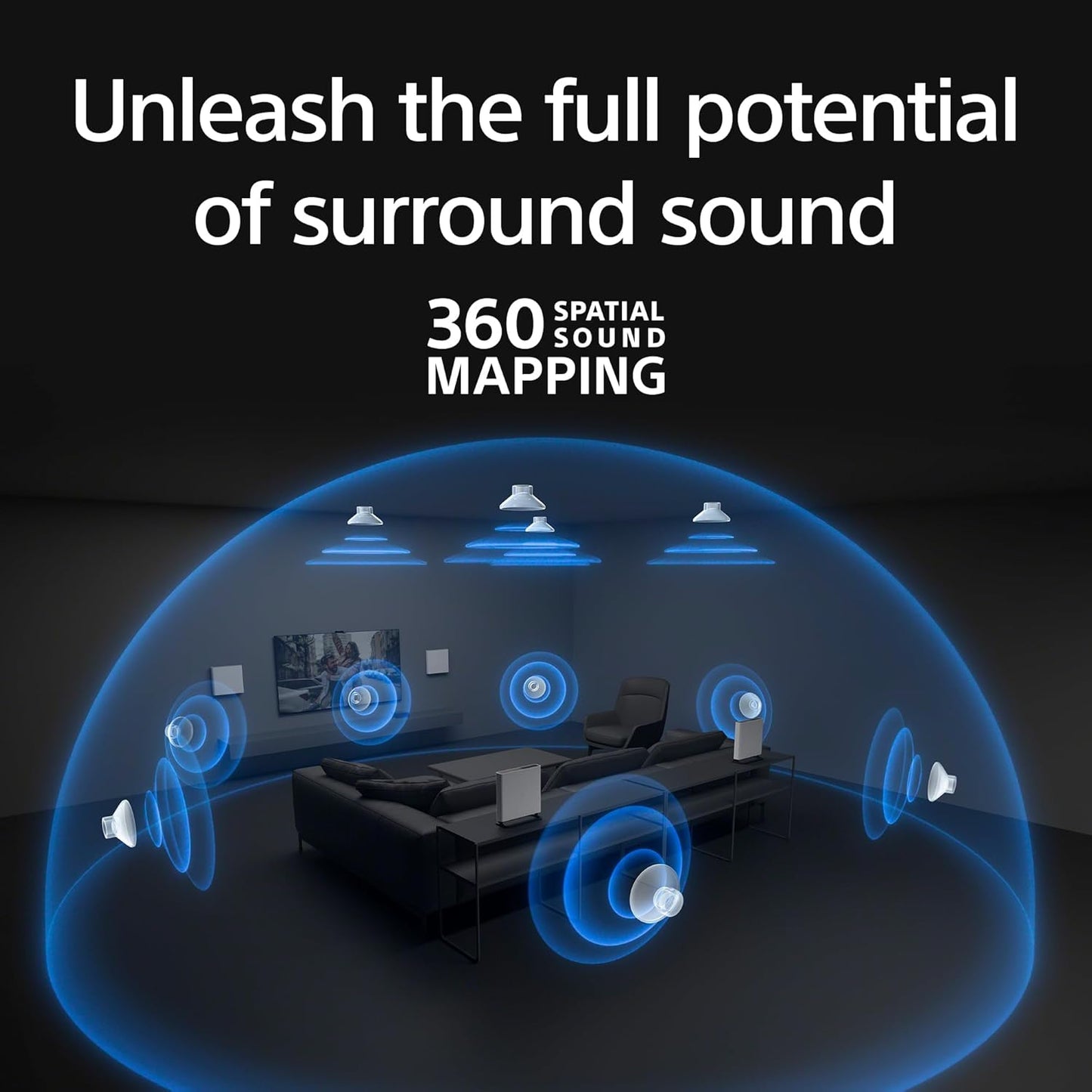 Sony BRAVIA Theater Quad Home Theater Surround Sound System and SA-SW3 Wireless Subwoofer