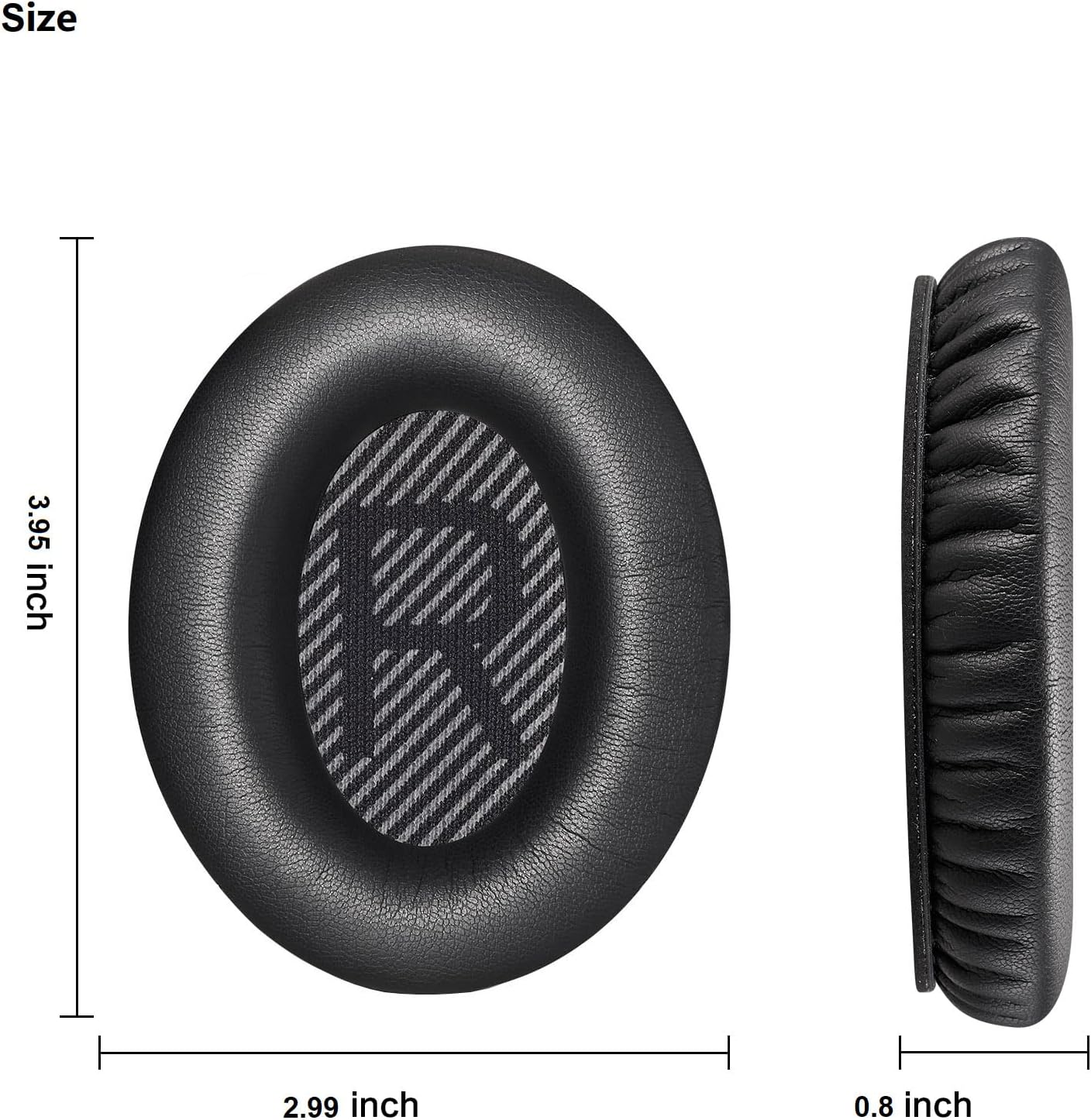 QC35 Replacement Ear Pads,Replacement Ear Pads for Bose QC35 & QC35ii (QuietComfort 35) Headphones - Softer Leather, Memory Foam, Extra Durability